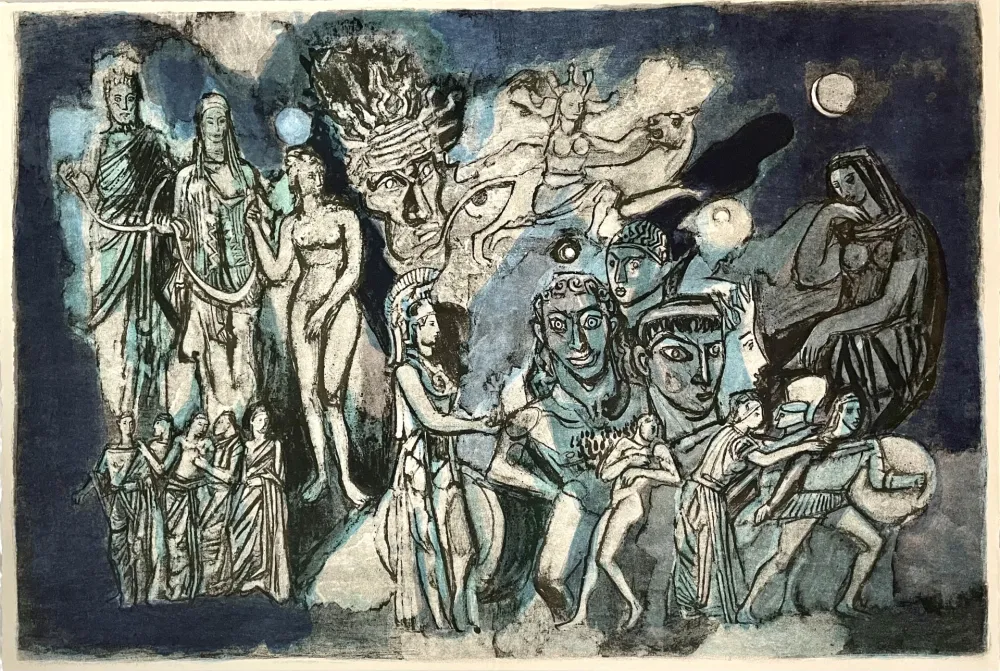 Litografía Holy - Naissance de l'Odyssée III