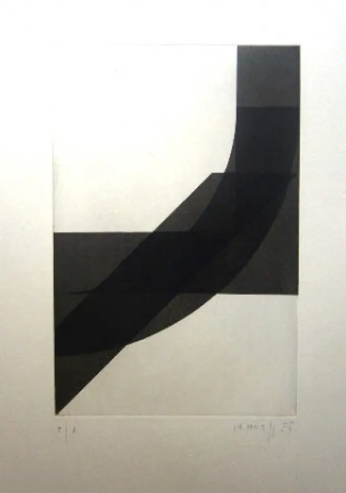 Grabado Honegger - Composition géométrique 4