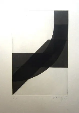 Grabado Honegger - Composition géométrique 4