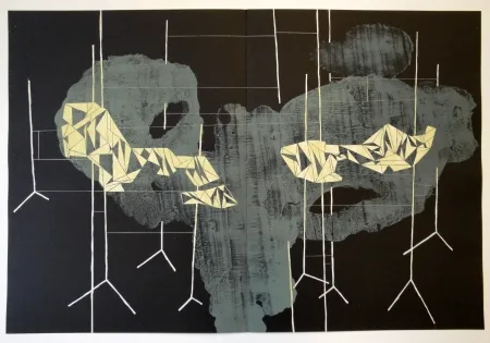 Litografía Honegger - Transmissions