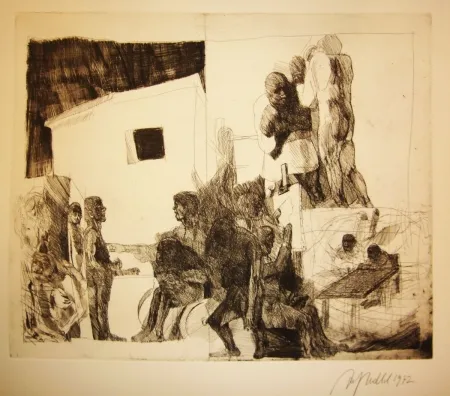 Grabado Hrdlicka - Atelier