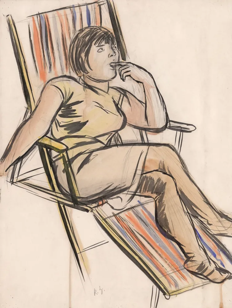 Sin Técnico Hubbuch - Marianne im Liegestuhl