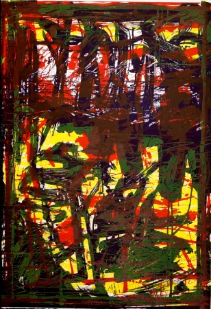 Litografía Huftier - Clairière