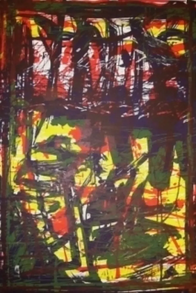 Litografía Huftier - Clairière