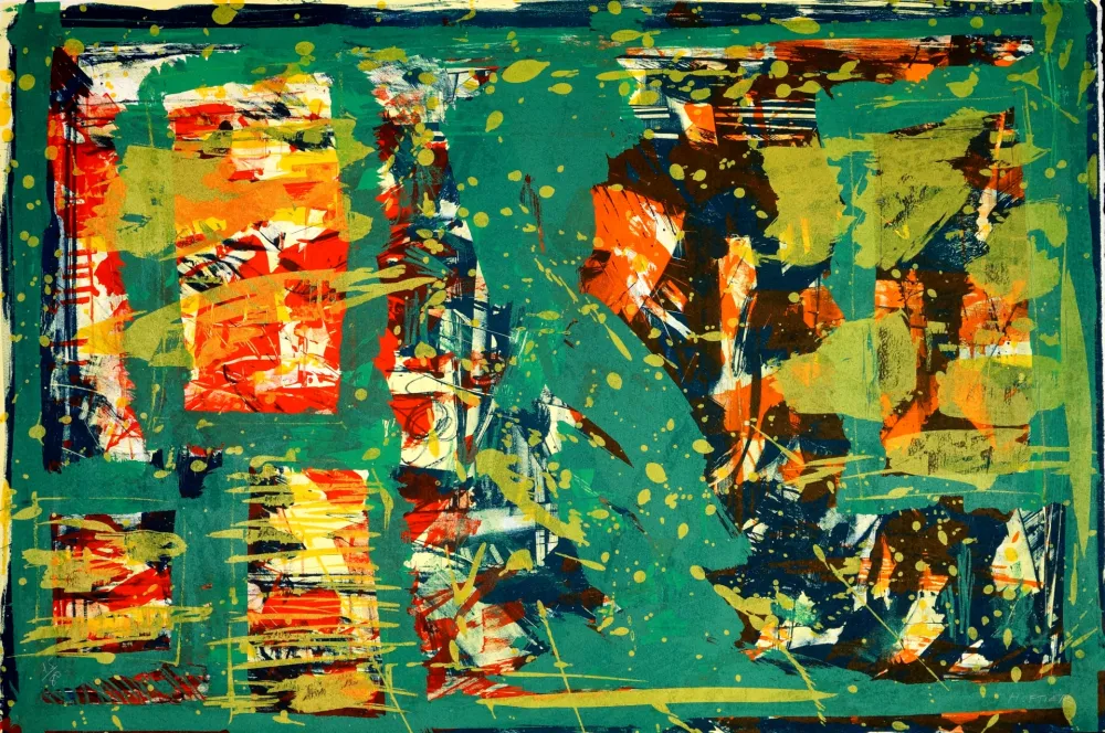 Litografía Huftier - Comme un tableau