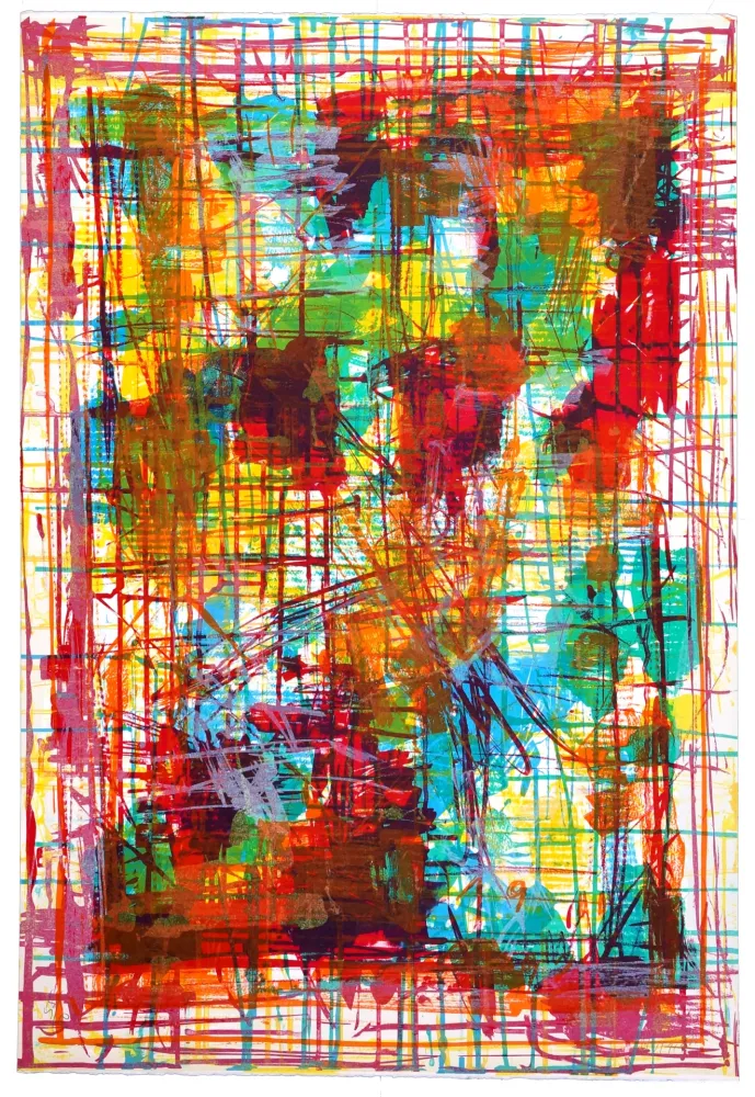 Litografía Huftier - En pastel