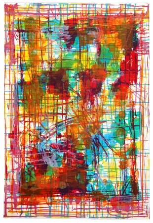 Litografía Huftier - En pastel