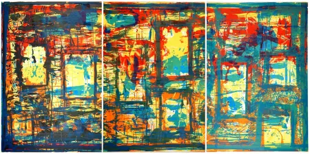 Litografía Huftier - Fenêtre en Rajasthan