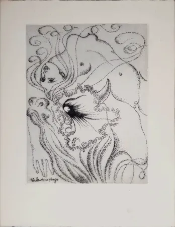 Aguafuerte Hugo - Nu au Taureau, 1946