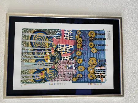 Serigrafía Hundertwasser - I Fori segretti del Rei, Die geheimen Blumen des Königs