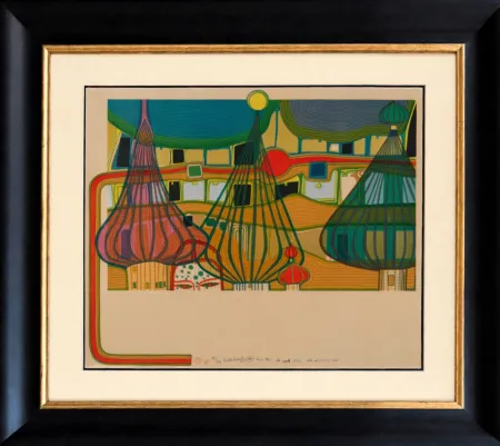 Litografía Hundertwasser - L'Expulsion