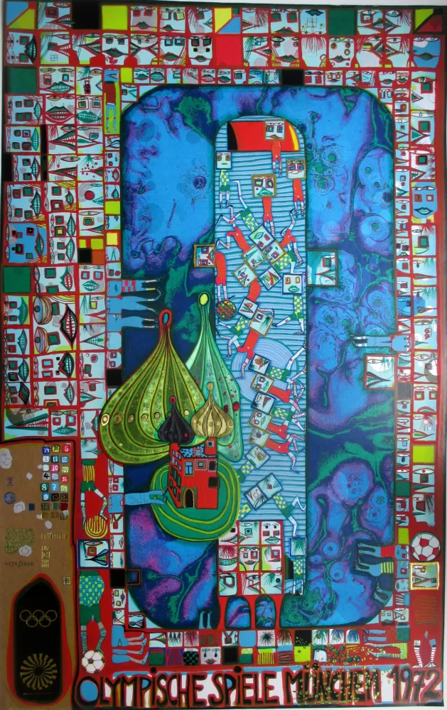 Serigrafía Hundertwasser - OL 1972