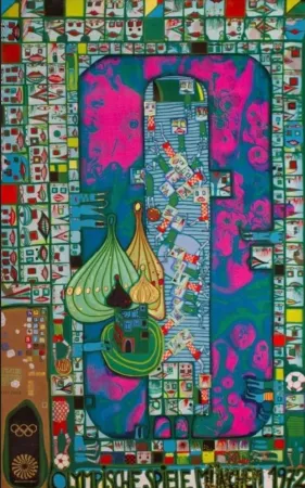 Múltiple Hundertwasser - Olympic Pink Munich