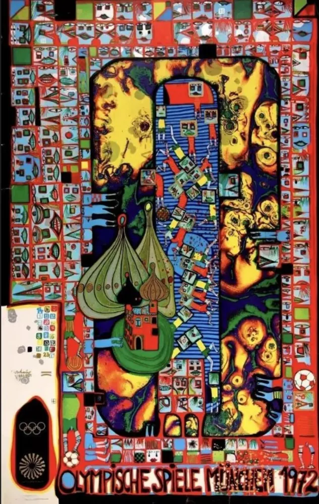 Múltiple Hundertwasser - Olympic Red