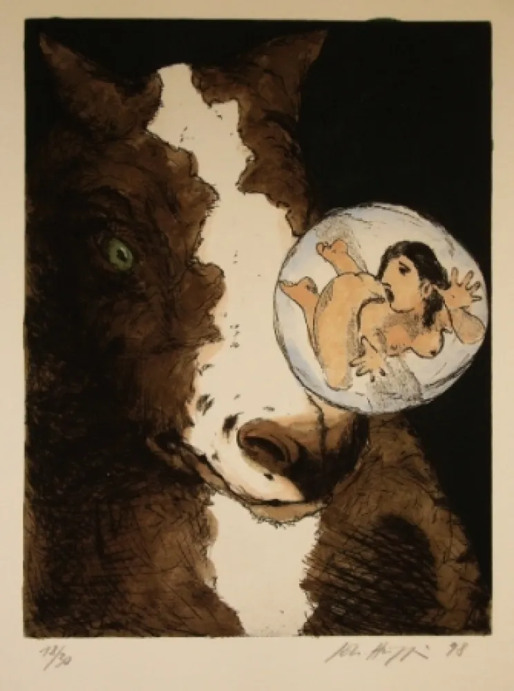 Aguafuerte Y Aguatinta Hüppi - Sans titre 5