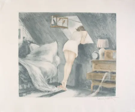 Aguafuerte Icart - Attic Room - Sous le Toit