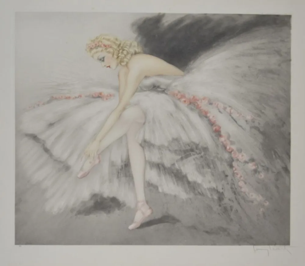 Grabado Icart - Fair Dancer, Music Hall