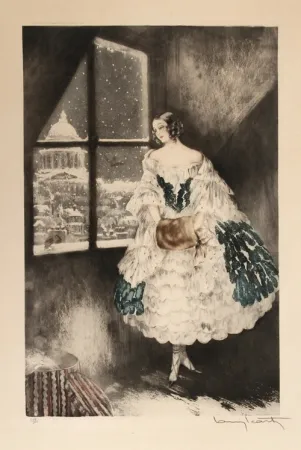 Aguafuerte Icart - Mimi