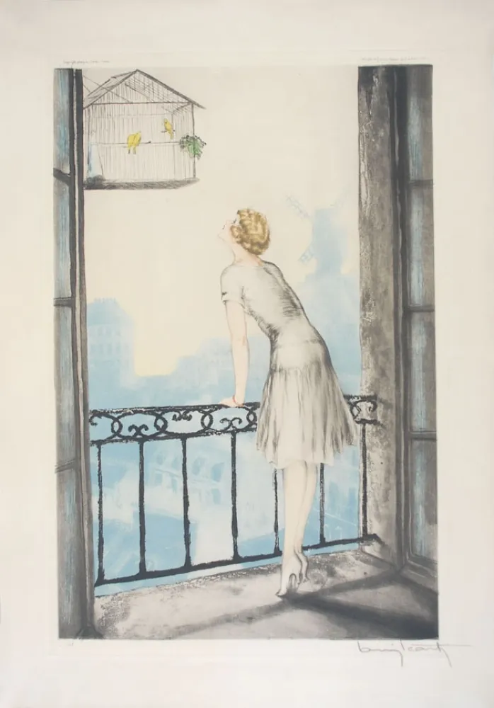 Aguafuerte Icart - Montmartre