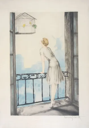 Aguafuerte Icart - Montmartre