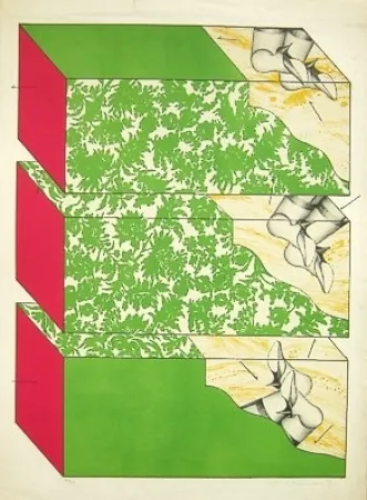 Litografía Ikeda - Sky garden