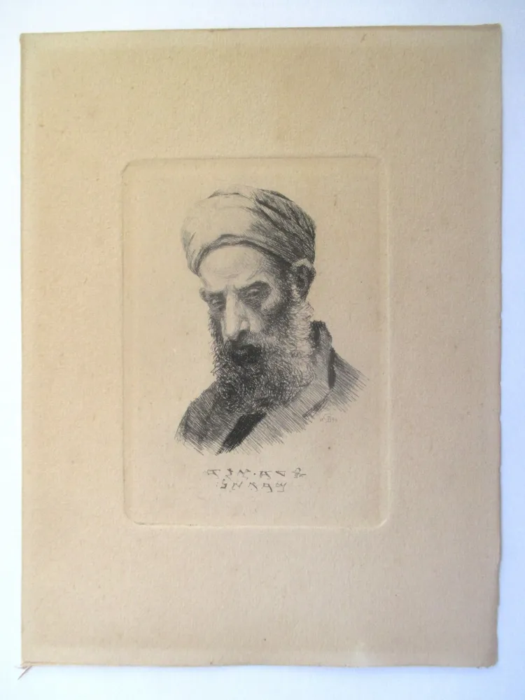 Grabado Ilsted - En Samaritaner -A Samaritan