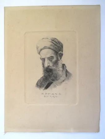 Grabado Ilsted - En Samaritaner -A Samaritan