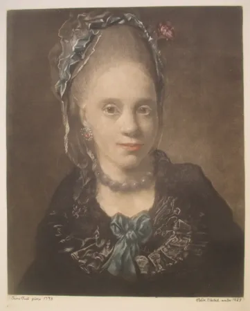 Manera Negra Ilsted - Portrait of a Lady - after Jens Juel