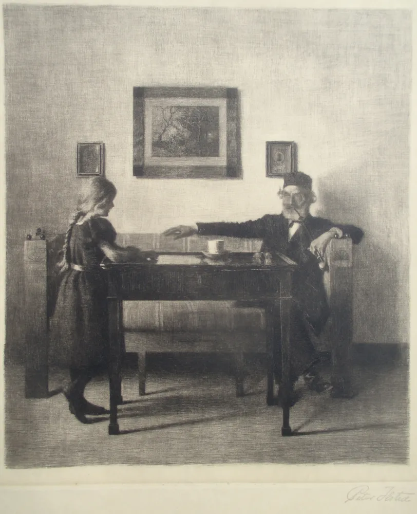 Grabado Ilsted - Visiting Granddad