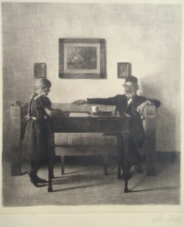 Grabado Ilsted - Visiting Granddad