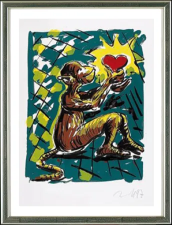 Serigrafía Immendorff - Herzaffe