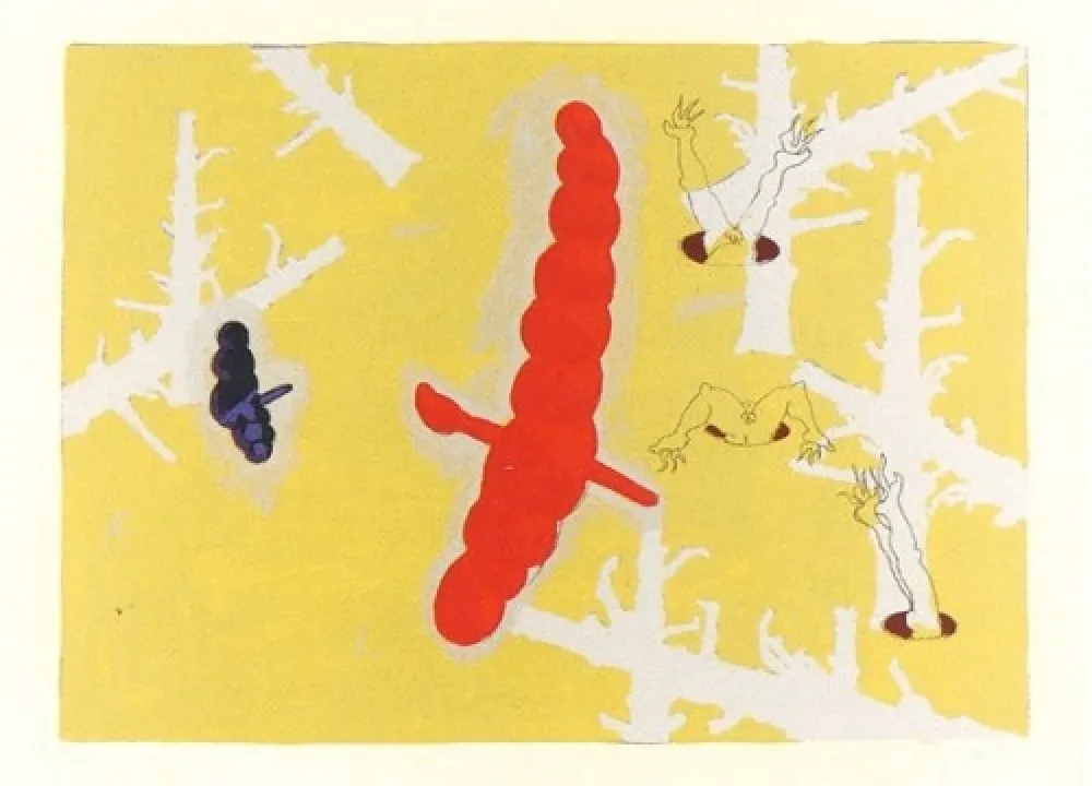 Serigrafía Immendorff - Lästerzungen