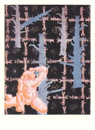 Múltiple Immendorff - No title (Red Man)