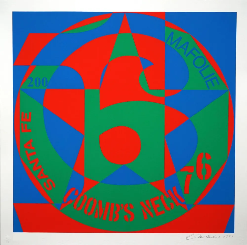 Serigrafía Indiana - Decade: Autoportraits, Vinalhaven Suite. #6: Coomb's Neck