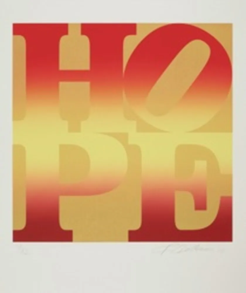 Serigrafía Indiana - Four Seasons of Hope: Autumn (Gold)