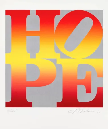 Serigrafía Indiana - Four Seasons of Hope: Autumn (Silver)