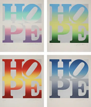 Serigrafía Indiana - Four Seasons of Hope (Silver)