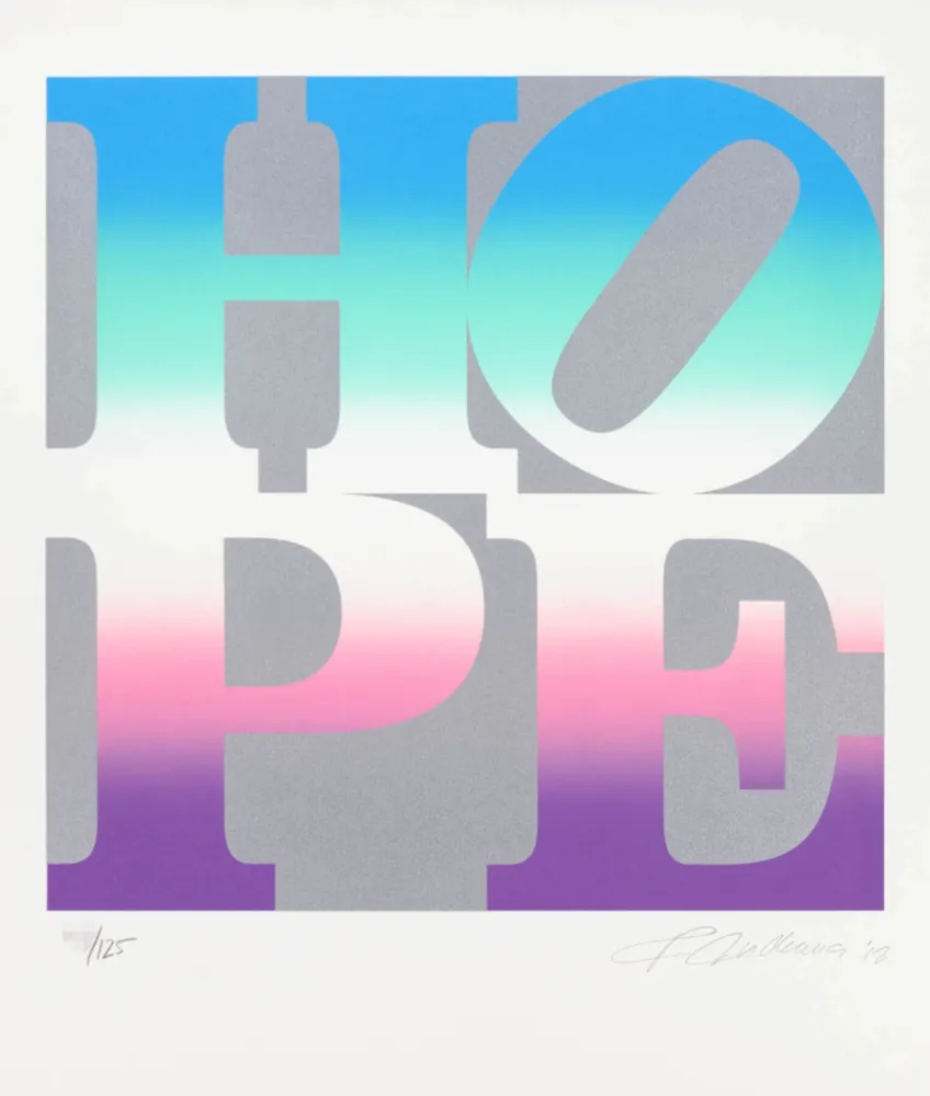 Serigrafía Indiana - Four Seasons of Hope: Spring (Silver)