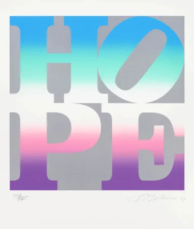Serigrafía Indiana - Four Seasons of Hope: Spring (Silver)