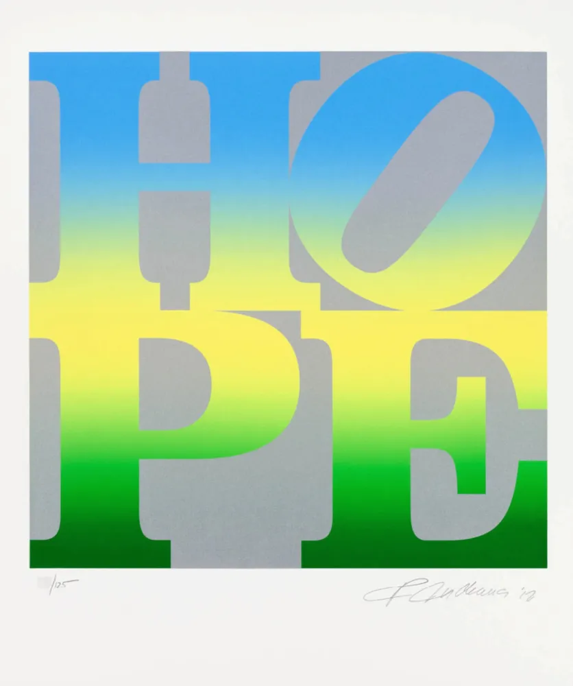 Serigrafía Indiana - Four Seasons of Hope: Summer (Silver)