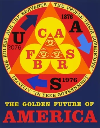 Serigrafía Indiana - Golden Future Of America