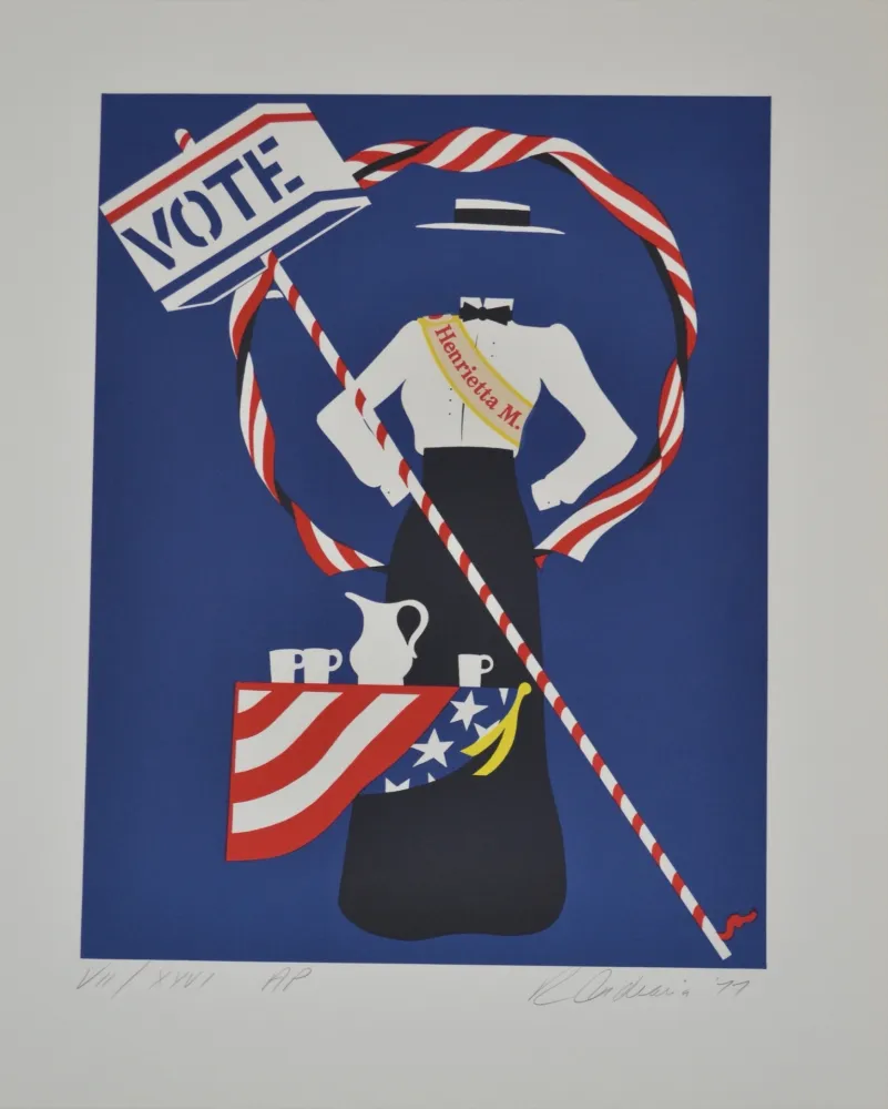 Litografía Indiana - Henrietta M. - Mother of us all portfolio