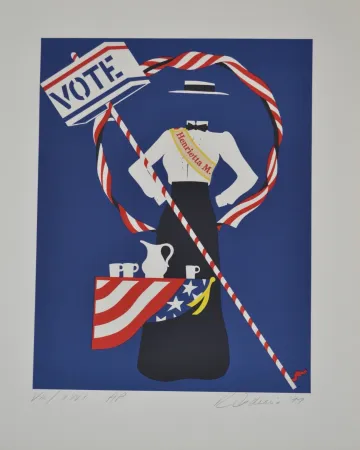 Litografía Indiana - Henrietta M. - Mother of us all portfolio