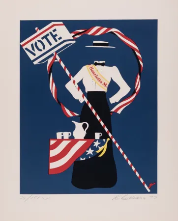 Serigrafía Indiana - Henrietta Martin, 1977 - Hand-signed