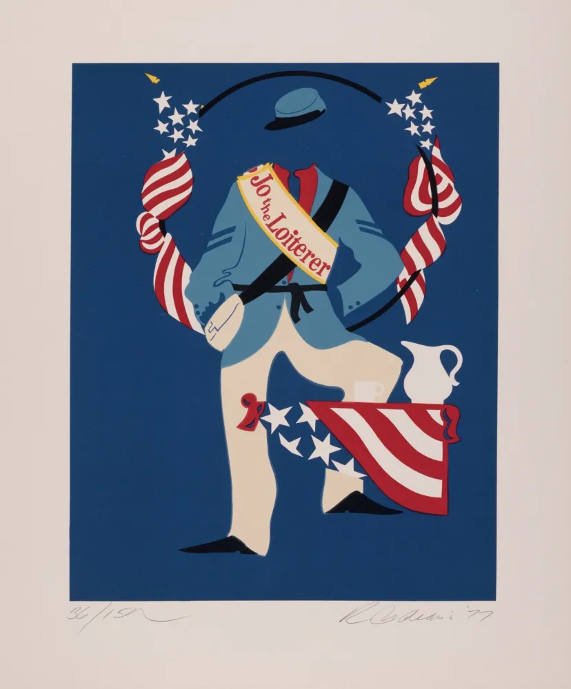 Serigrafía Indiana - Jo the Loiterer, 1977 - Hand-signed