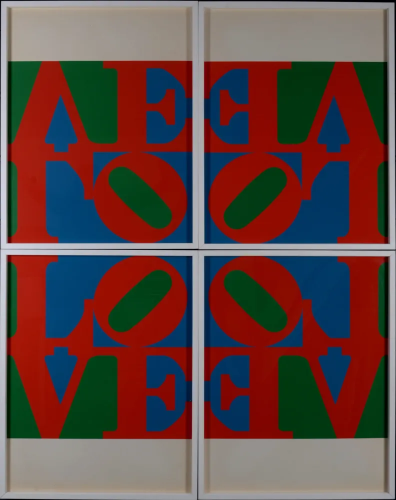 Serigrafía Indiana - Love Wall (Love Frieze)