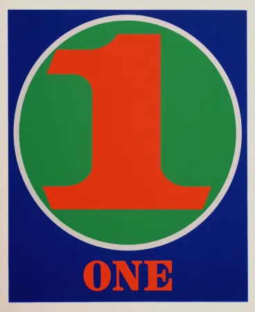 Serigrafía Indiana - Number 1, 1968