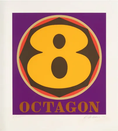 Serigrafía Indiana - Octogon, 1975 - Hand-signed