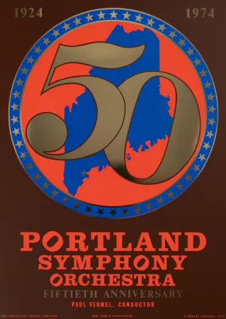Serigrafía Indiana - Portland Symphony Orchestra, 50th Anniversary, 1974