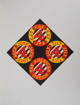 Serigrafía Indiana - The Beware-Danger American Dream